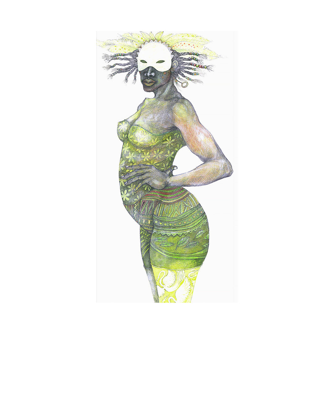 Masquerade — original artwork by Charles A. Bibbs