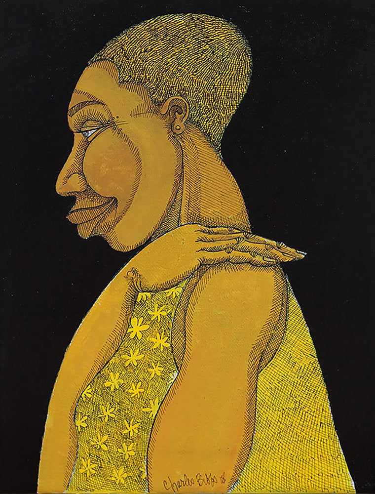 Detail of Golden Lady by Charles A. Bibbs