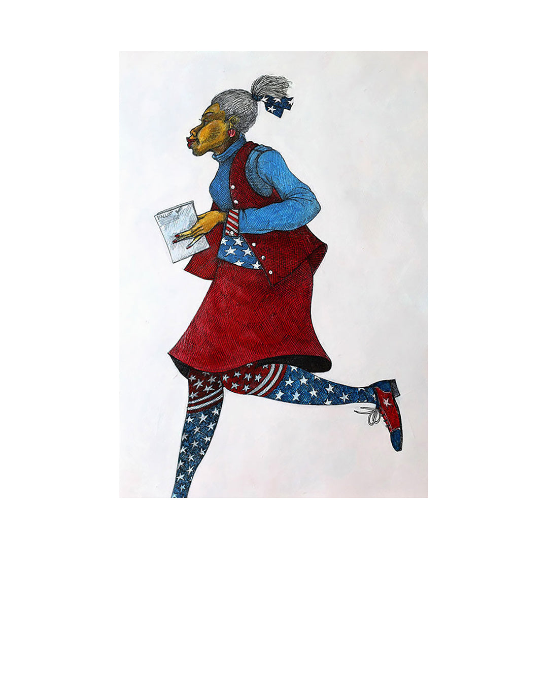 Vote Day — original artwork by Charles A. Bibbs