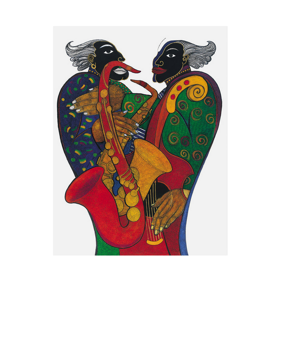Hands On Jazz 2 — original artwork by Charles A. Bibbs