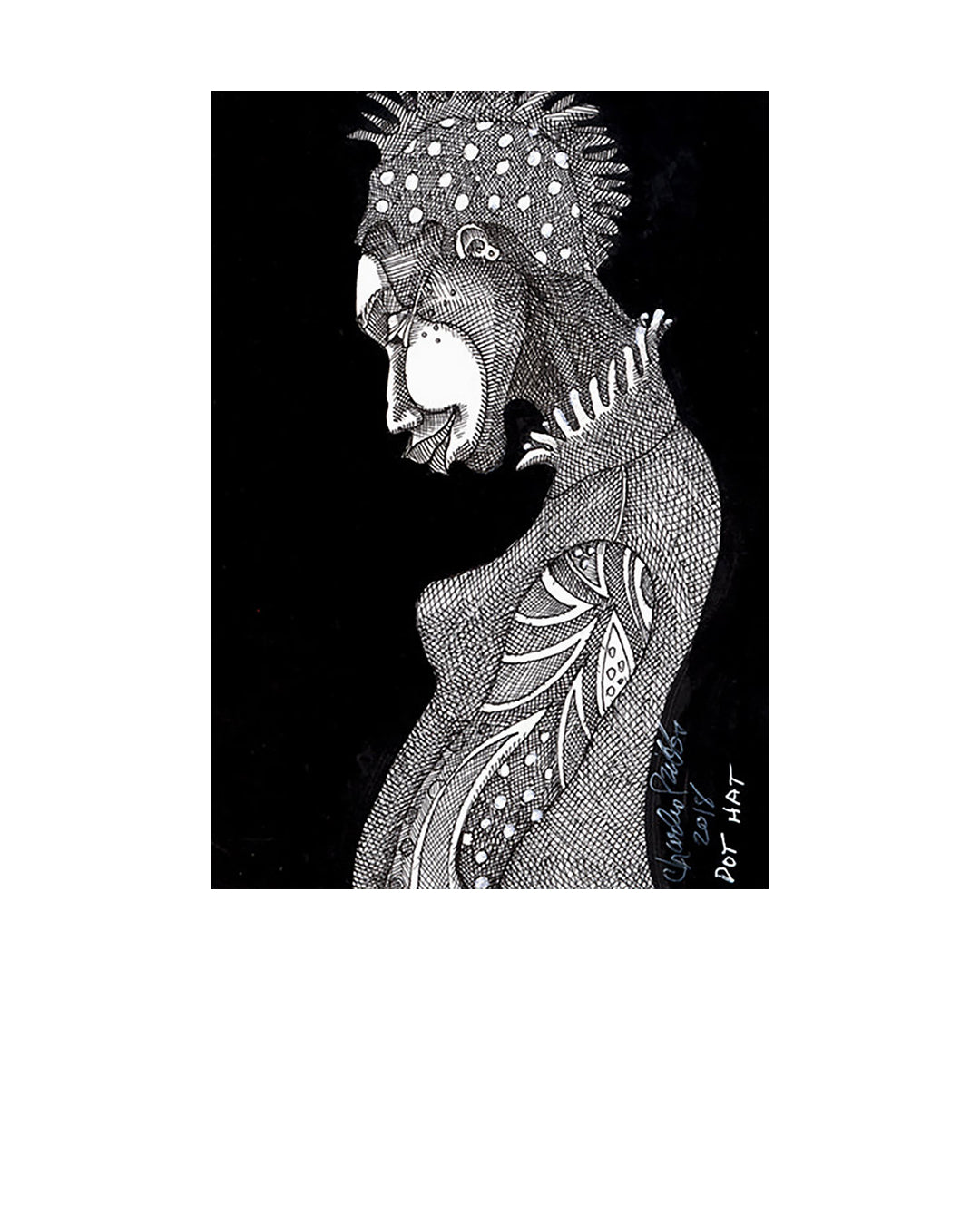 The Dot Hat — original artwork by Charles A. Bibbs