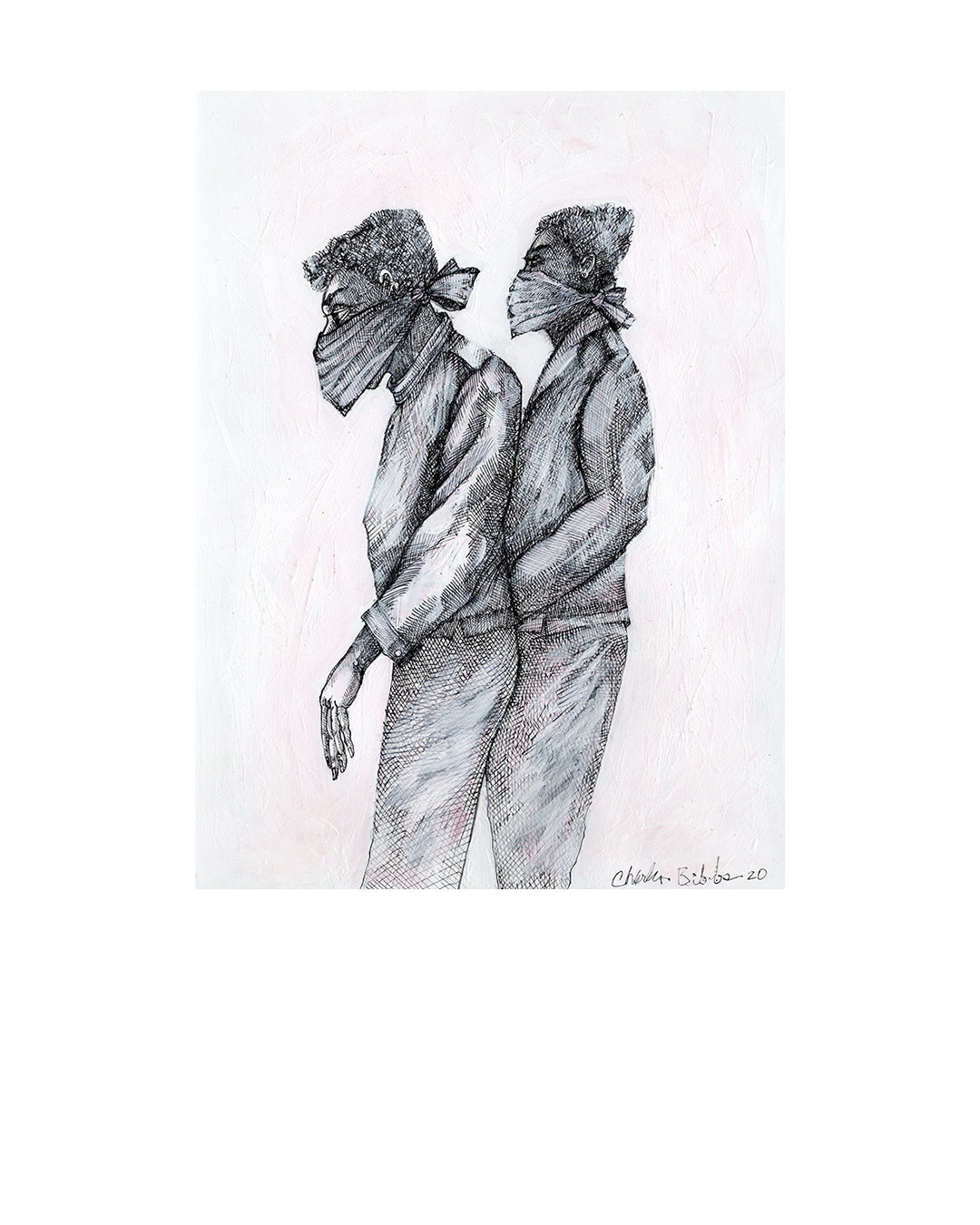 Masked — original artwork by Charles A. Bibbs