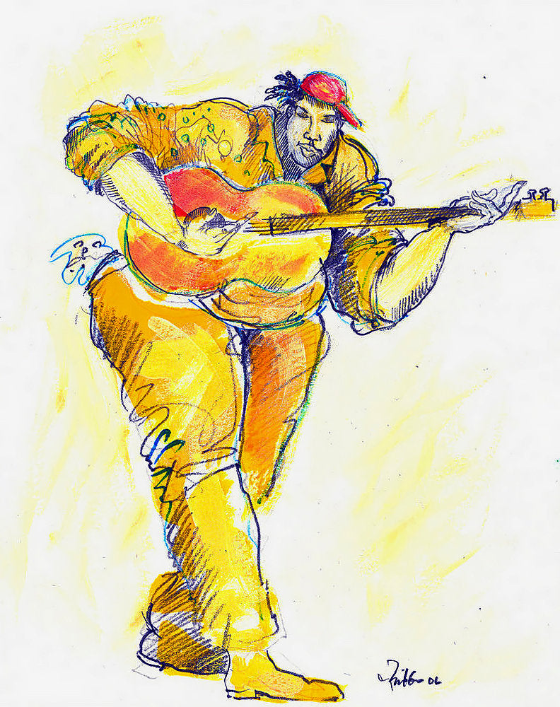 Detail of The Player by Charles A. Bibbs