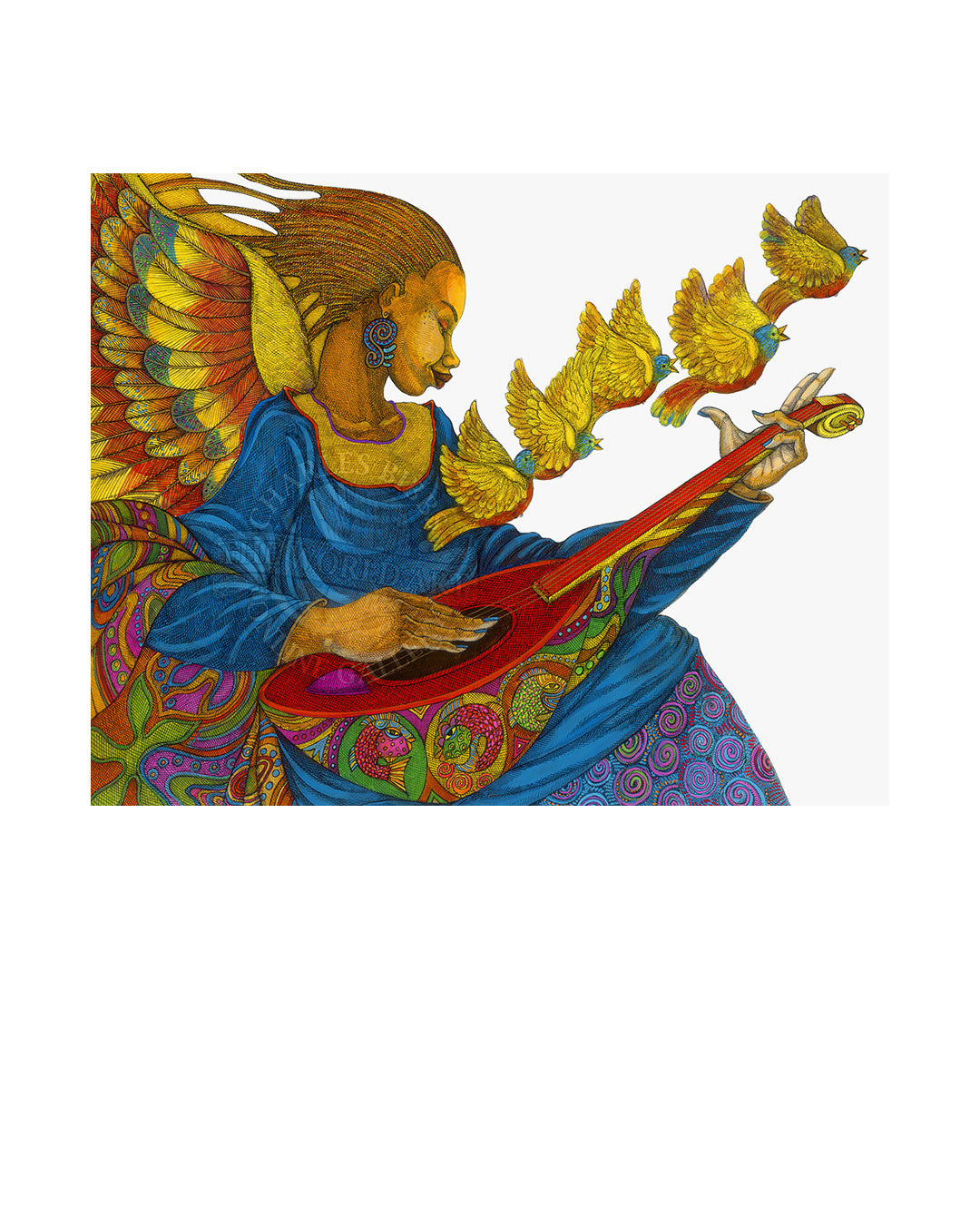The Music Angel Ii — original artwork by Charles A. Bibbs