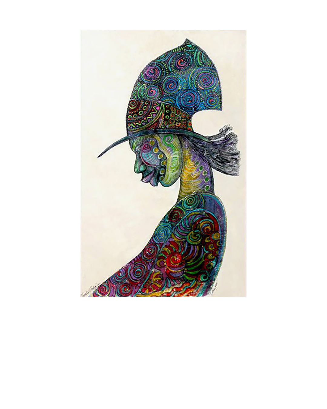 Swirly Man — original artwork by Charles A. Bibbs