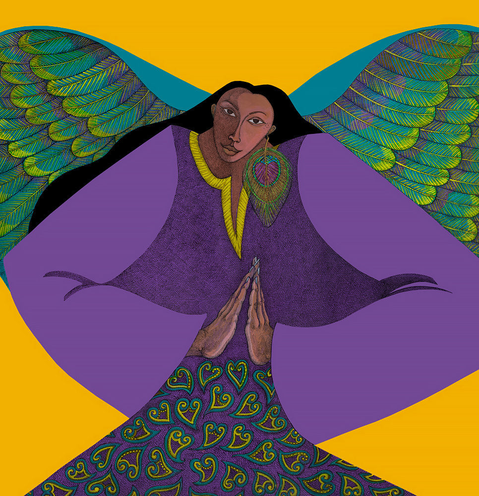 Detail of Angel Of Golden Light by Charles A. Bibbs