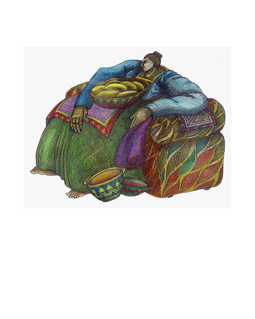 Big Mama's Chair — original artwork by Charles A. Bibbs