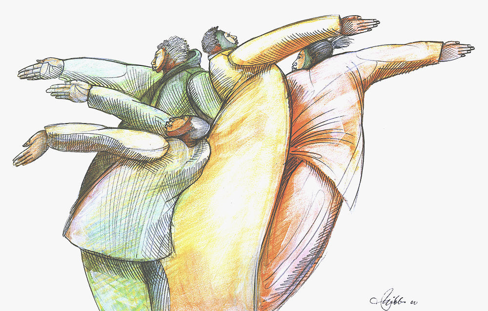 Detail of Giving Hands 2 by Charles A. Bibbs