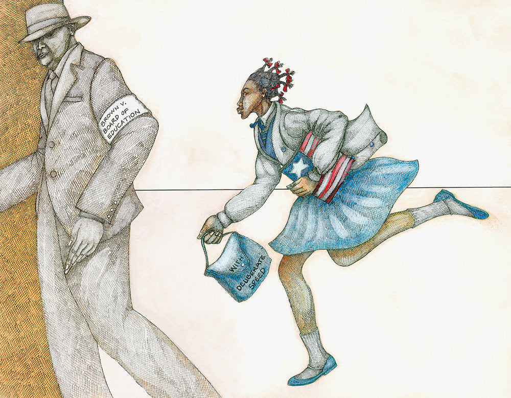Detail of With Deliberate Speed by Charles A. Bibbs