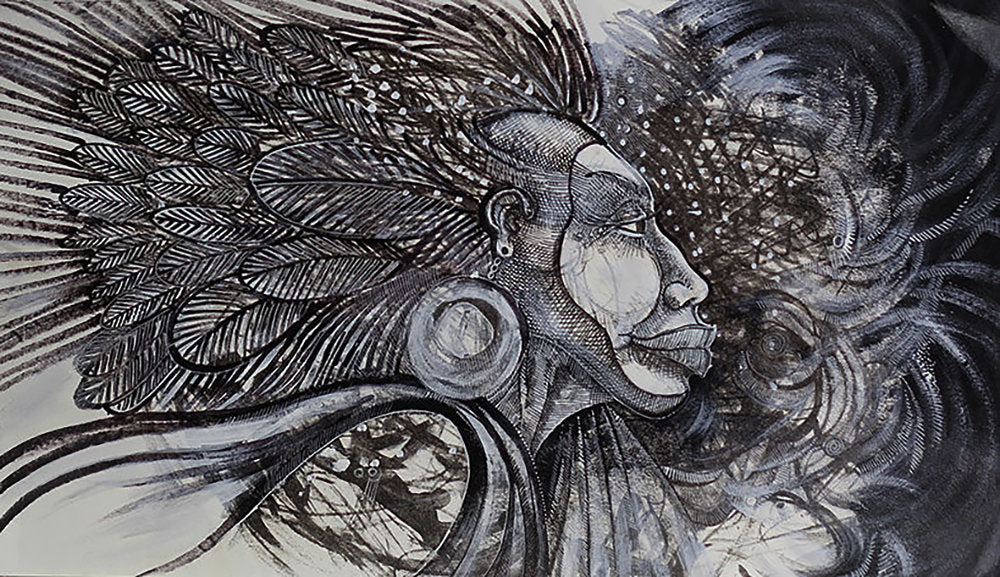 Detail of Natural Woman Windface by Charles A. Bibbs