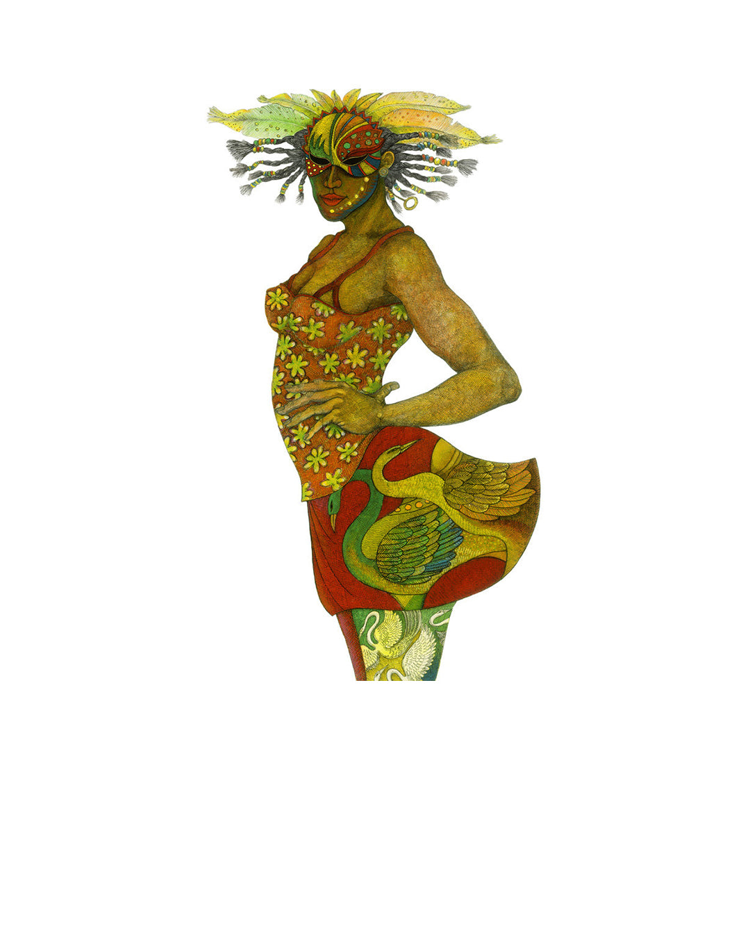 Masquerade II — original artwork by Charles A. Bibbs