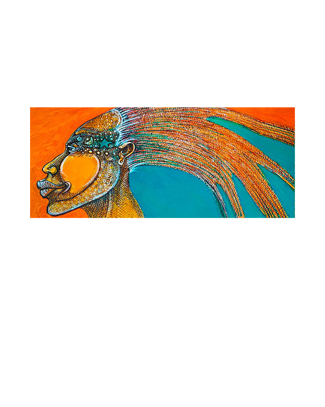 Sunset — original artwork by Charles A. Bibbs