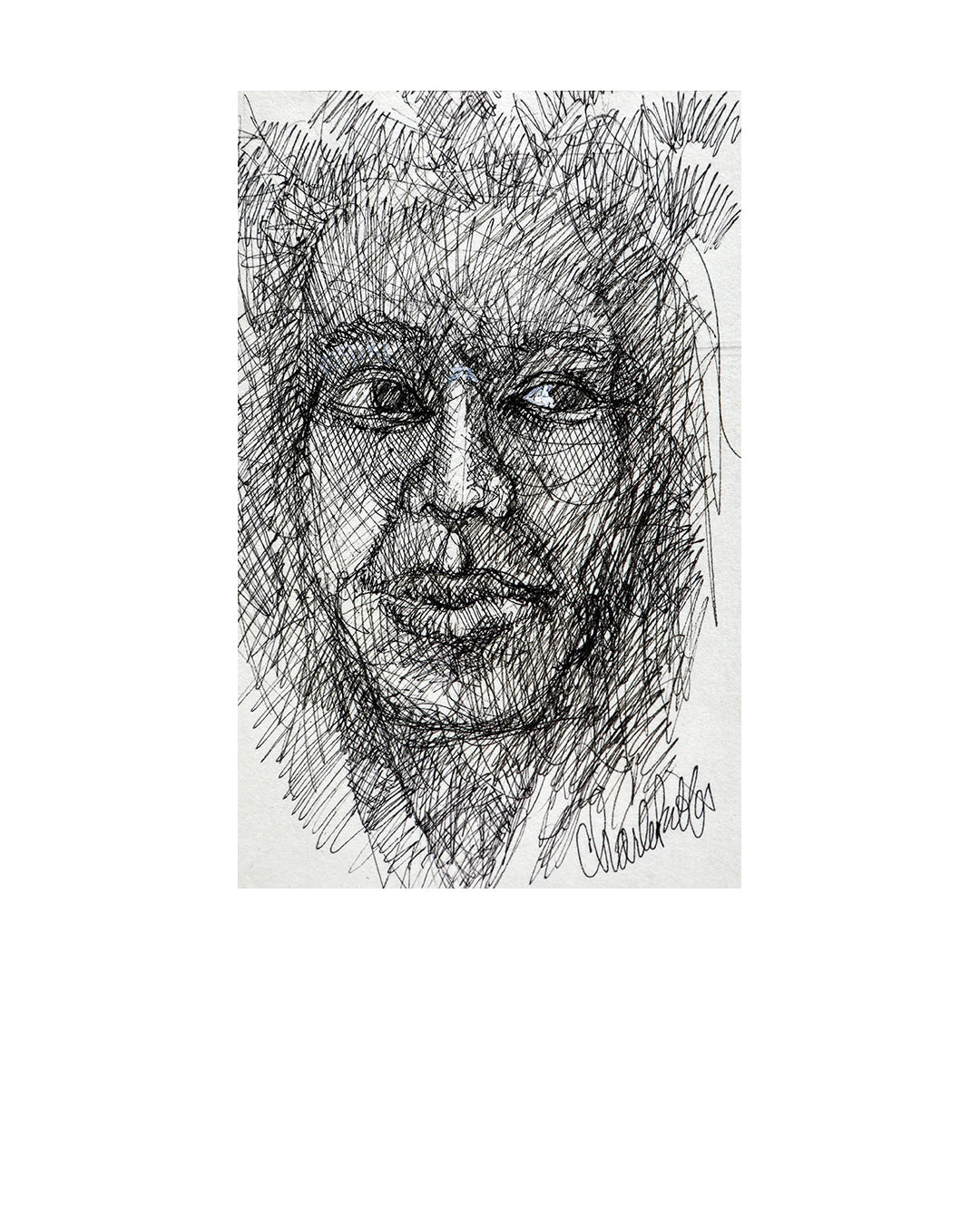 Sketch Of A Man — original artwork by Charles A. Bibbs
