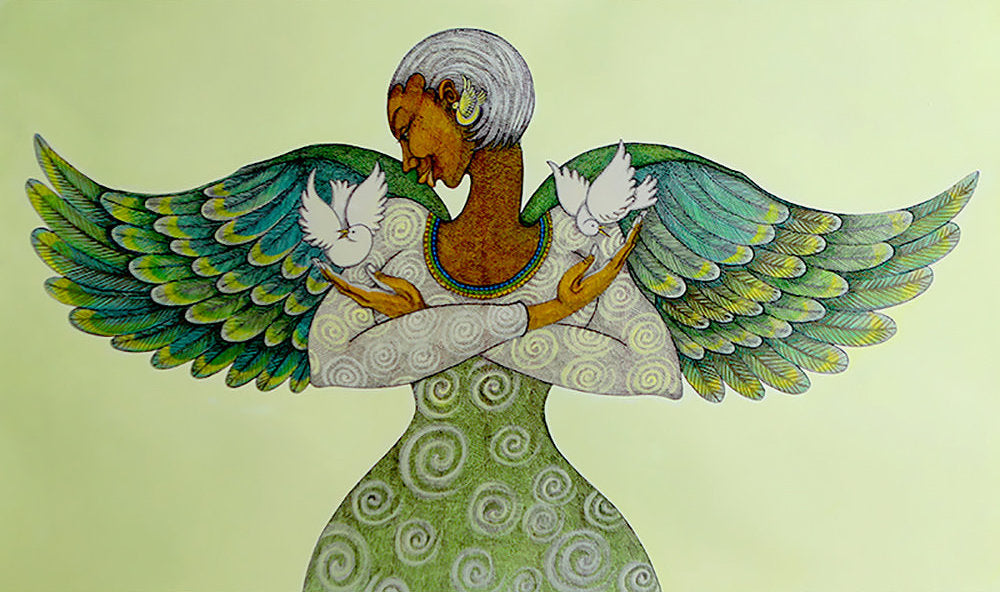 Detail of Angel Of Peace by Charles A. Bibbs