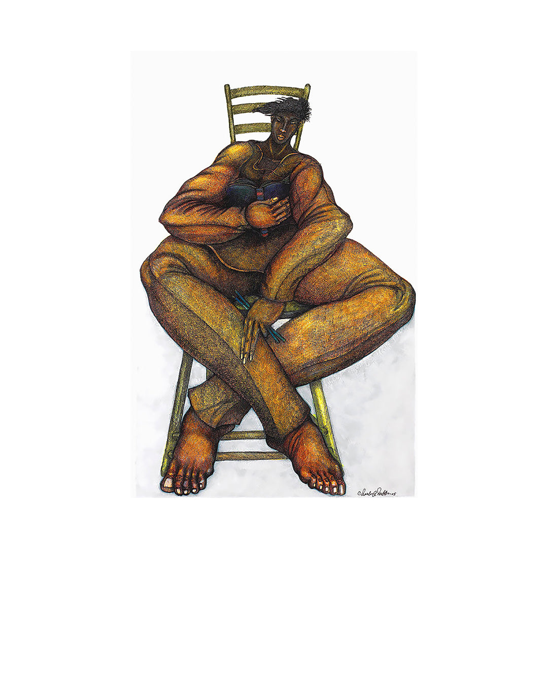 The Seat Of Knowledge — original artwork by Charles A. Bibbs