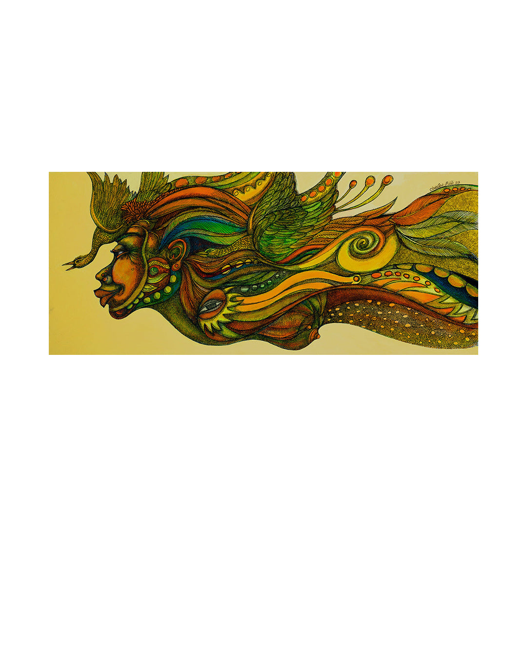 Flight With A Spirit — original artwork by Charles A. Bibbs