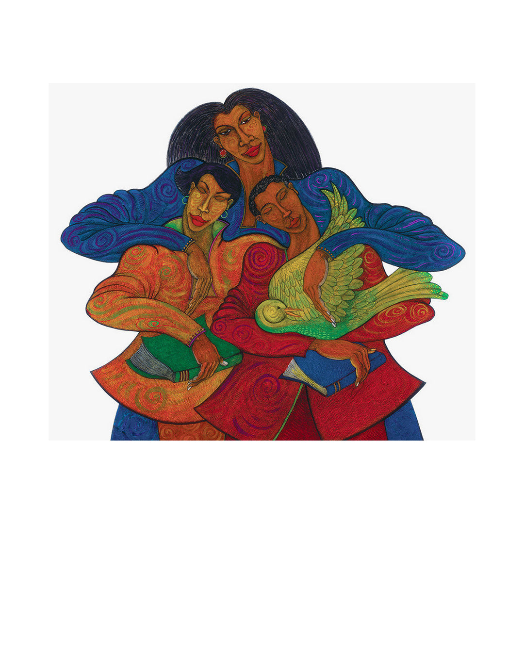 The Caregivers III — original artwork by Charles A. Bibbs