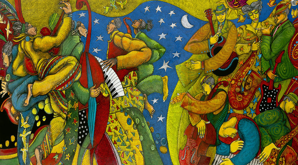 Detail of Jazz Party by Charles A. Bibbs