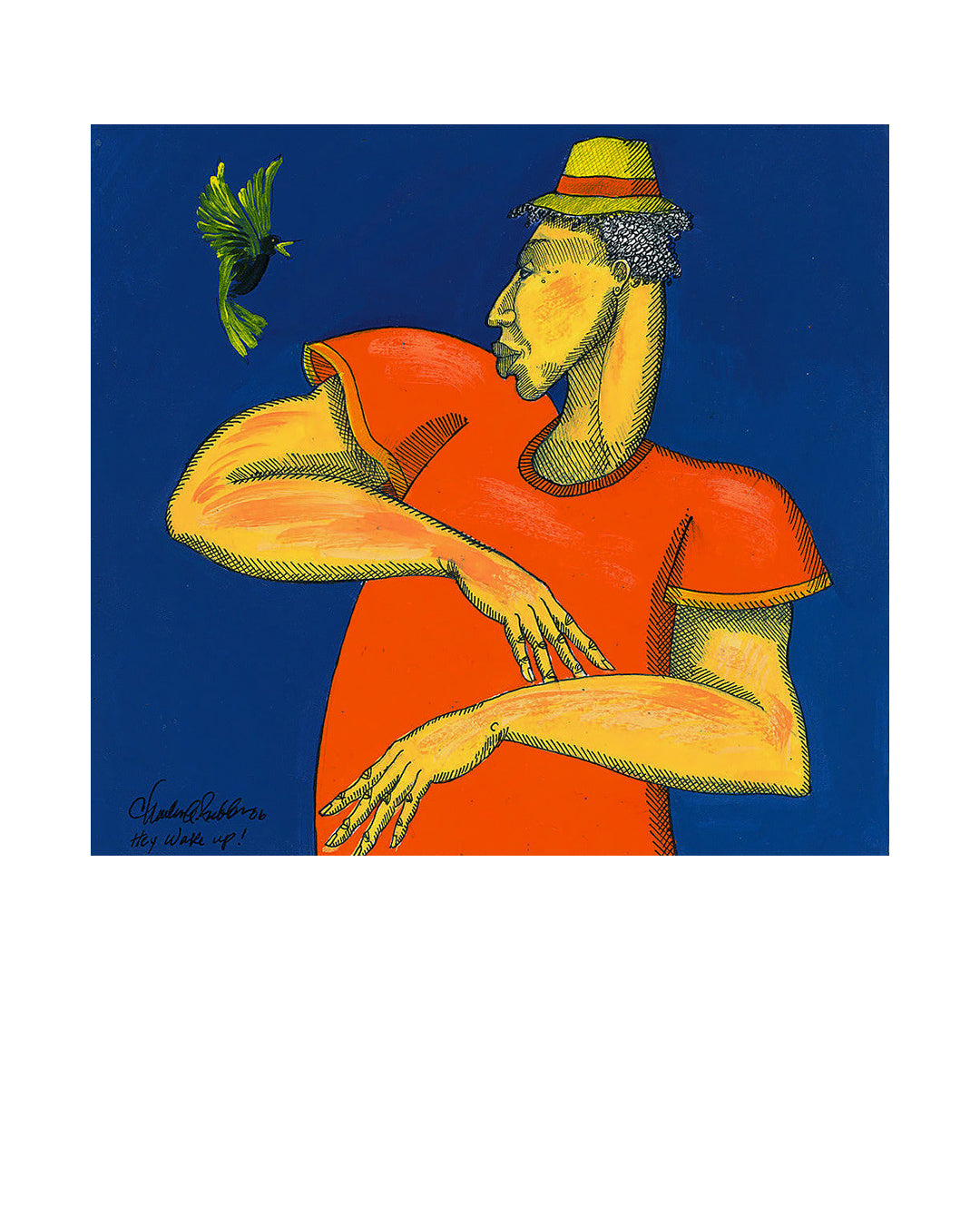 Hey Wake Up — original artwork by Charles A. Bibbs