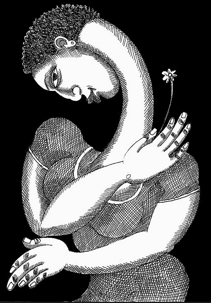 Detail of Daisey Girl by Charles A. Bibbs