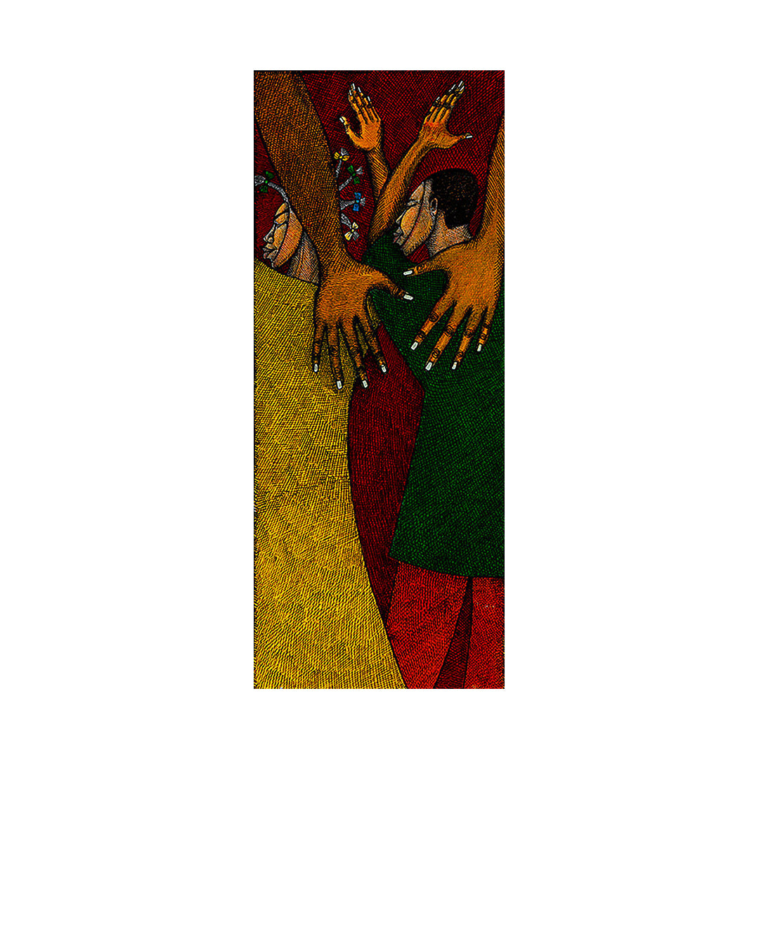 Loving Arms - (Mama's Babies) — original artwork by Charles A. Bibbs