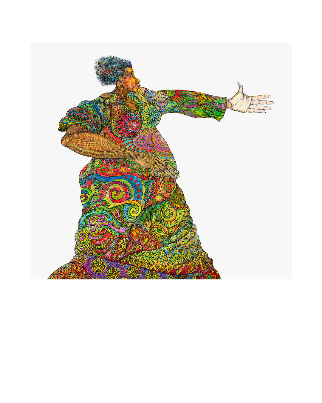 Garments Of The Giving Hand — original artwork by Charles A. Bibbs