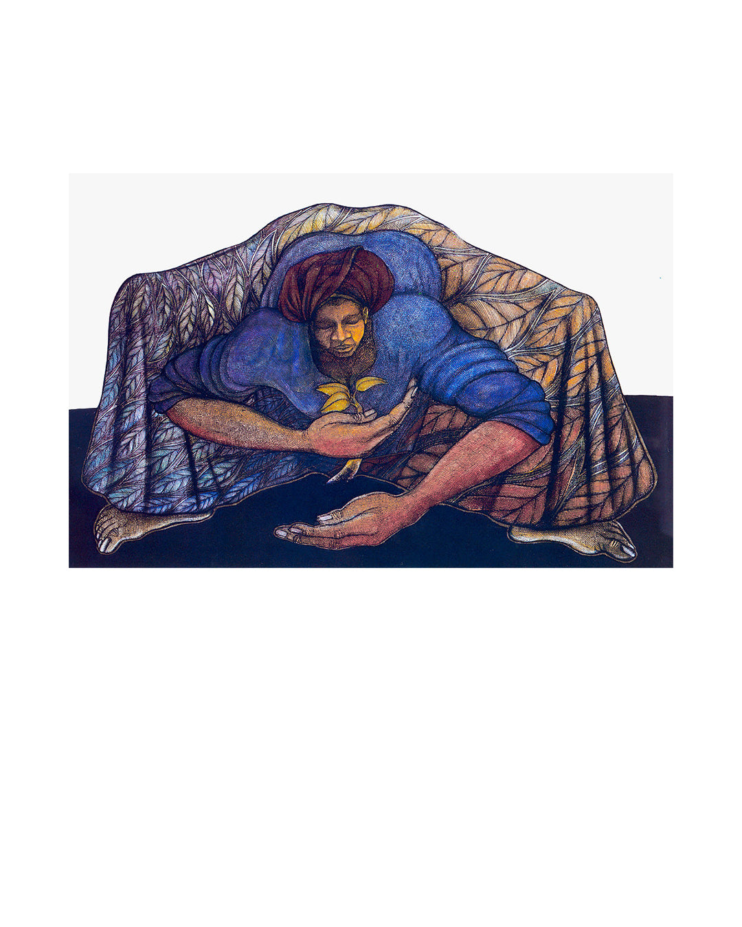 The Nurturing — original artwork by Charles A. Bibbs