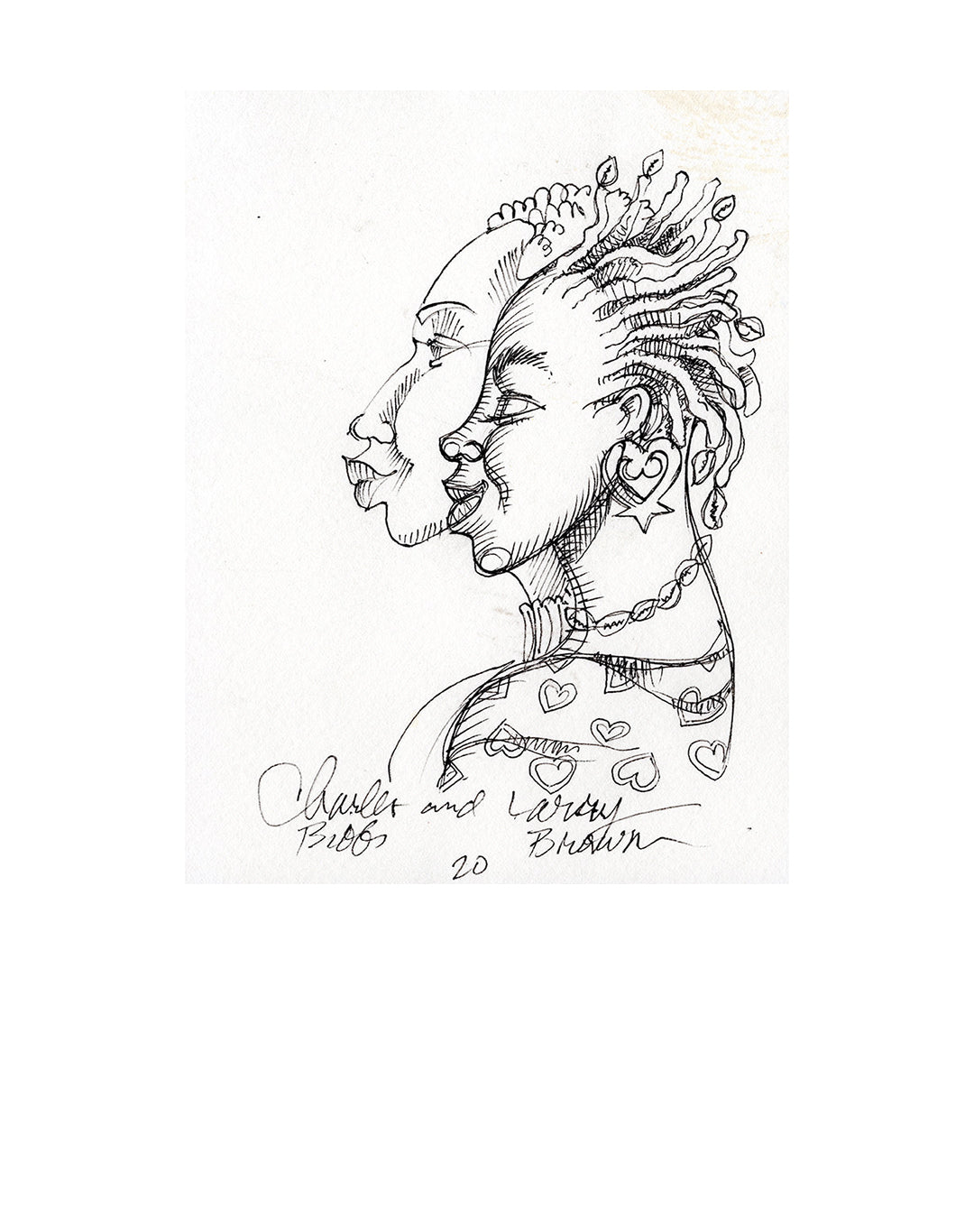 Profile In Bibbs And Brown — original artwork by Charles A. Bibbs