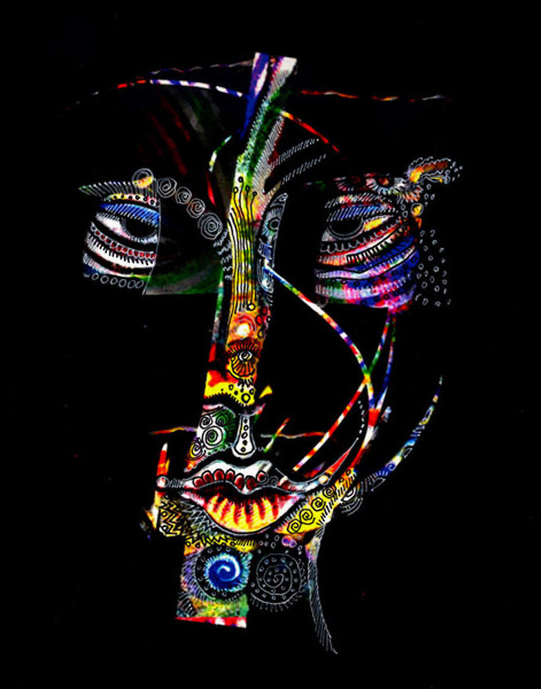 Detail of Mask #5 Collaboration - Sold Out by Charles A. Bibbs