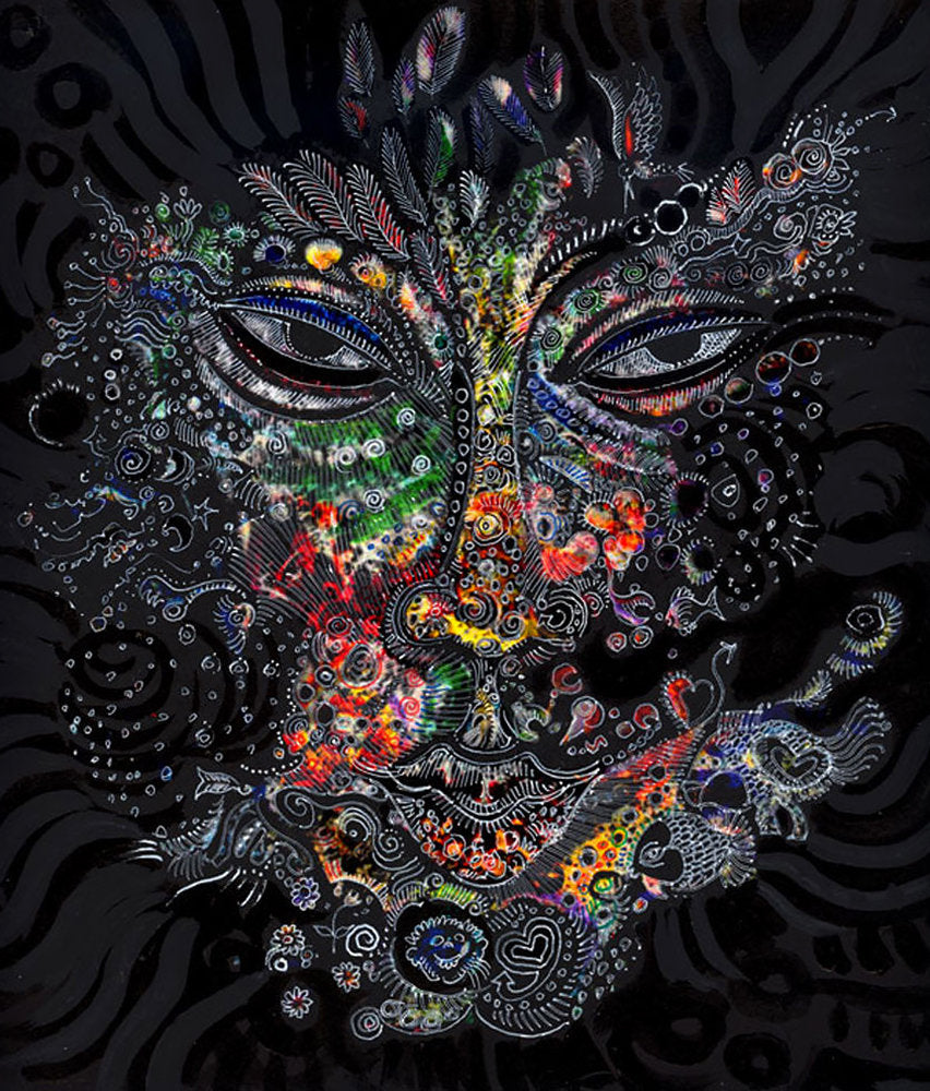 Detail of Mask # 3 Collaboration - Sold Out by Charles A. Bibbs