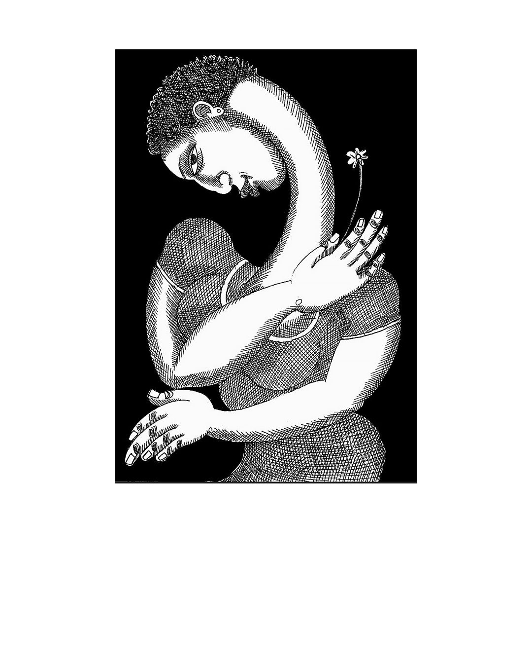 Daisey Girl — original artwork by Charles A. Bibbs