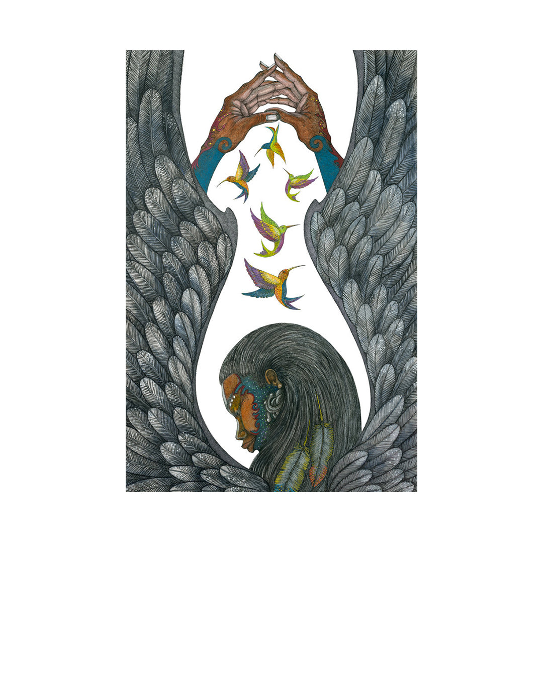 Guardian Angel — original artwork by Charles A. Bibbs