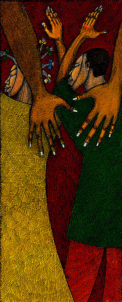 Detail of Loving Arms - (Mama's Babies) by Charles A. Bibbs