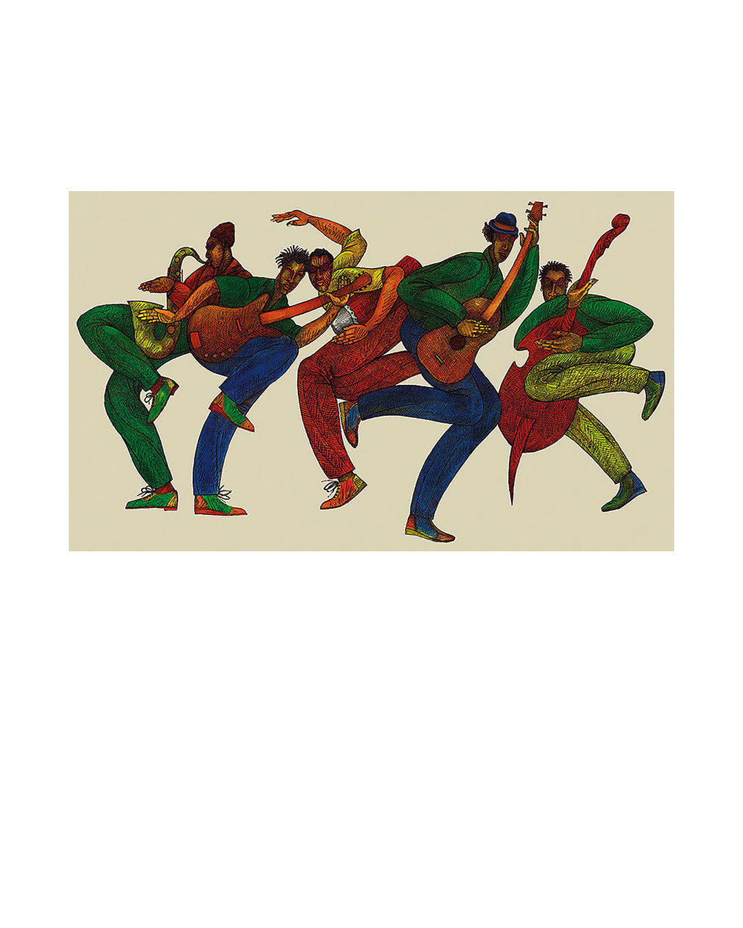 Gettin' Down — original artwork by Charles A. Bibbs