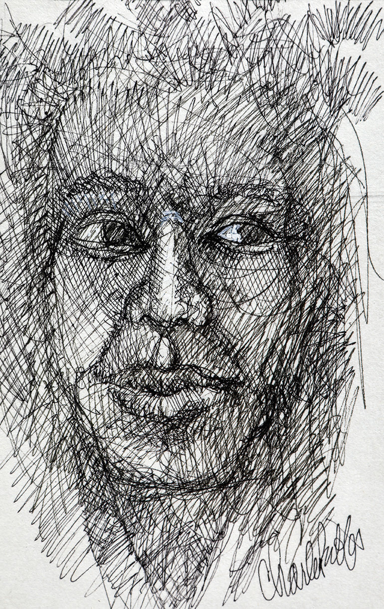 Detail of Sketch Of A Man by Charles A. Bibbs