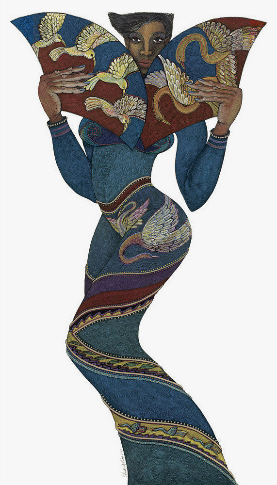 Detail of Blue Diva by Charles A. Bibbs