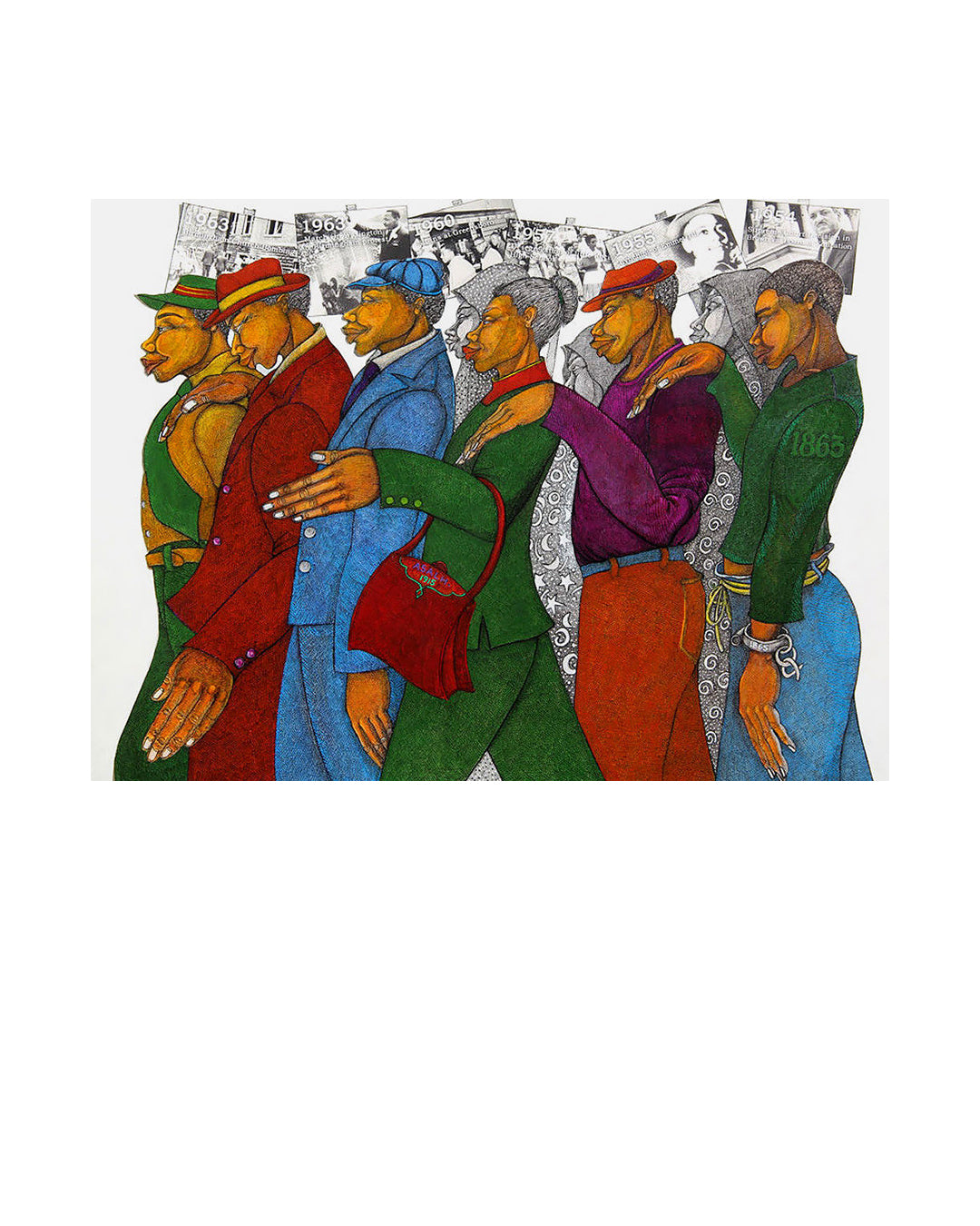 Marching In The Spirit — original artwork by Charles A. Bibbs