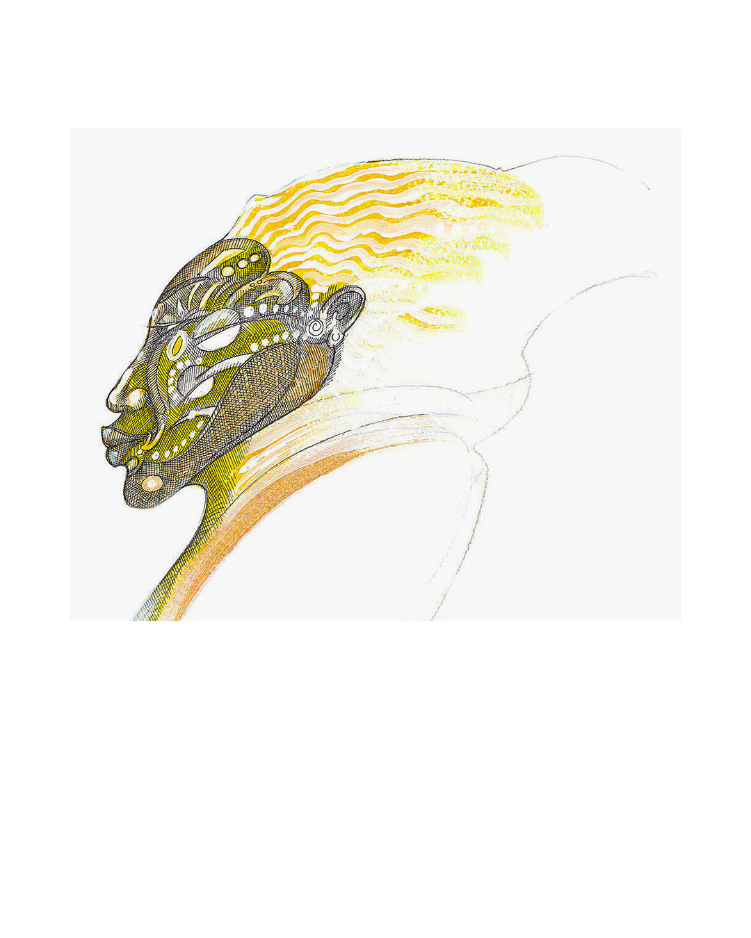 Glory Mask — original artwork by Charles A. Bibbs