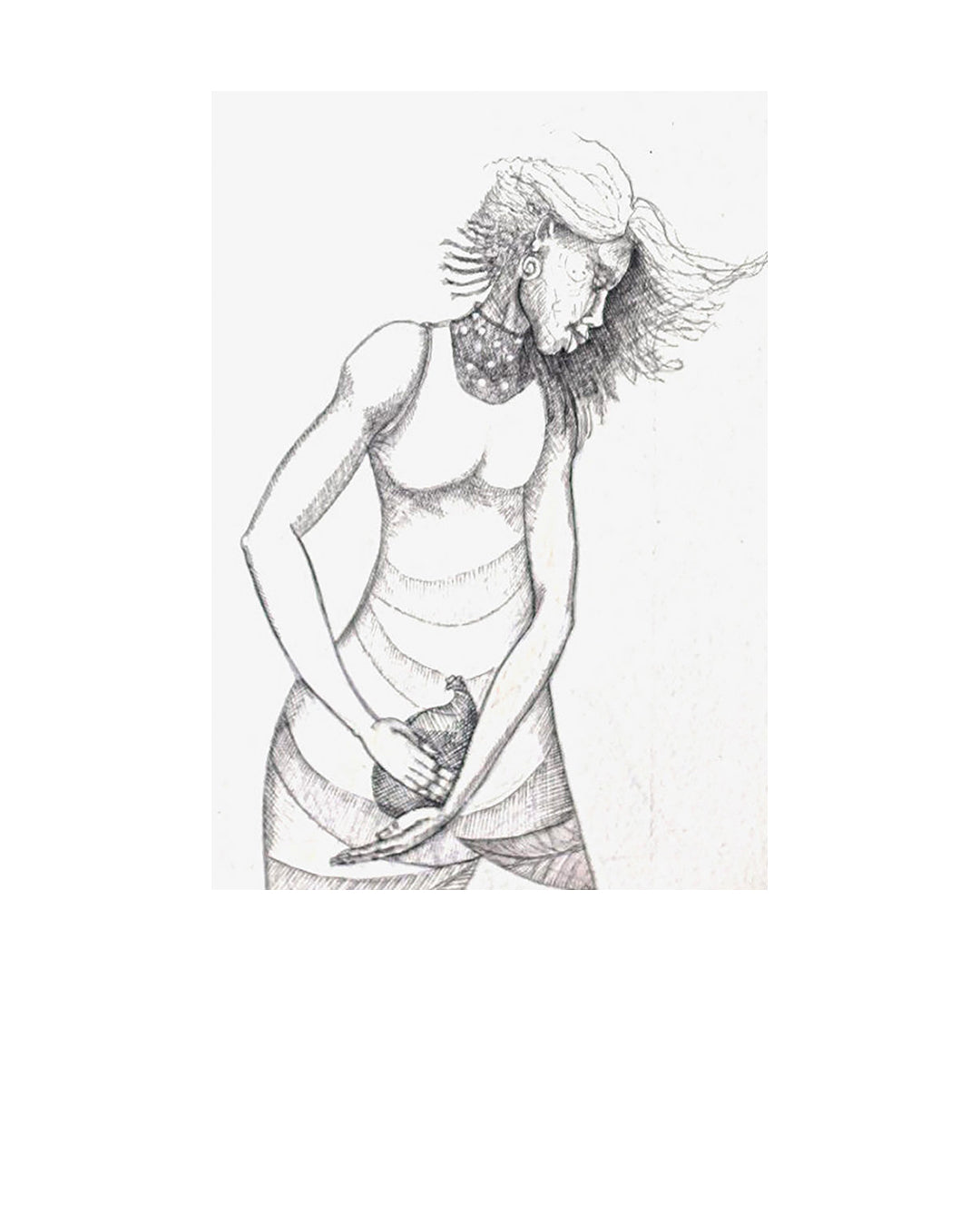 Water Girl — original artwork by Charles A. Bibbs