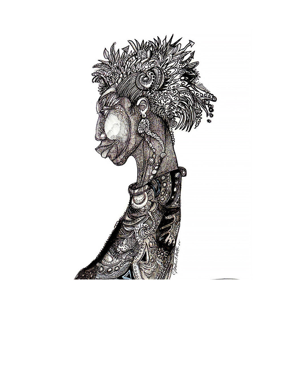 Sunday's Best II — original artwork by Charles A. Bibbs