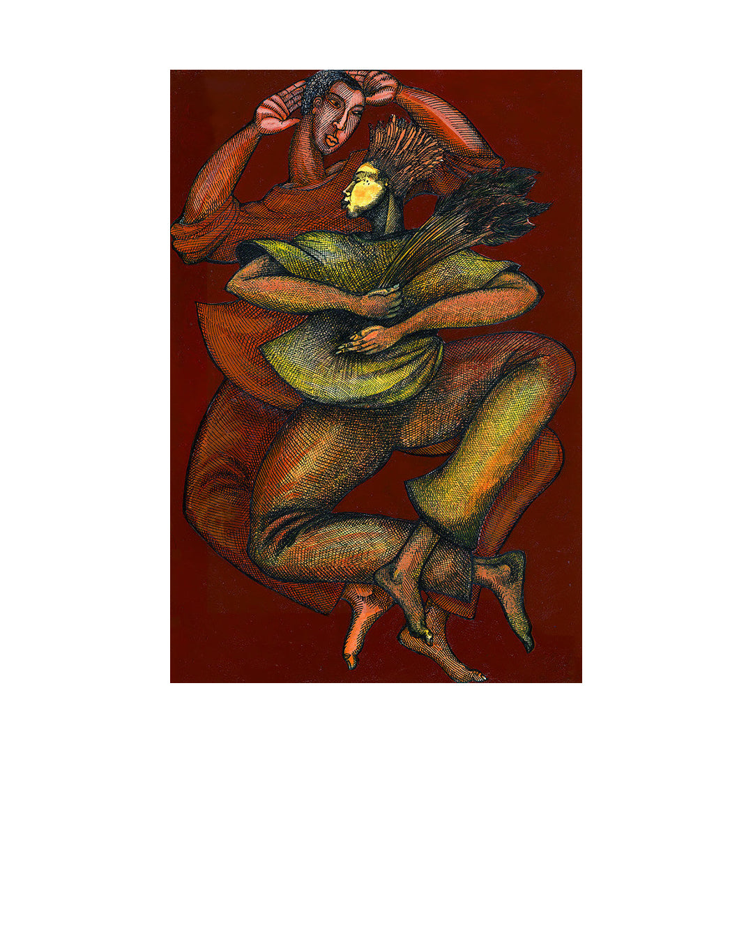 Dance To The Harvest — original artwork by Charles A. Bibbs