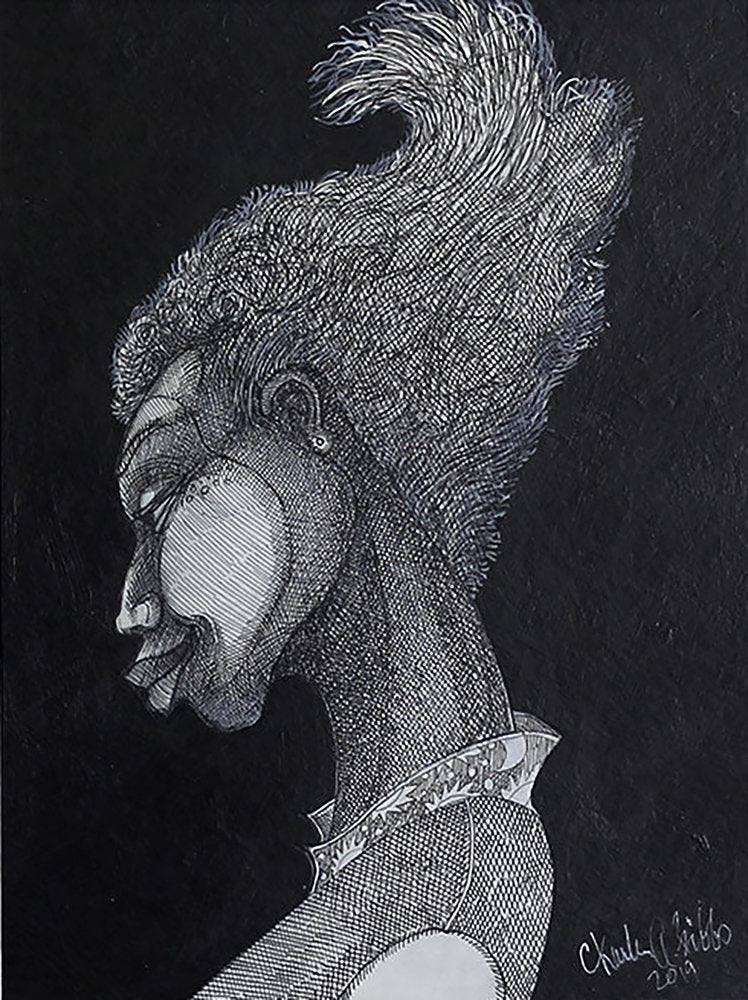 Detail of Black Girl III by Charles A. Bibbs