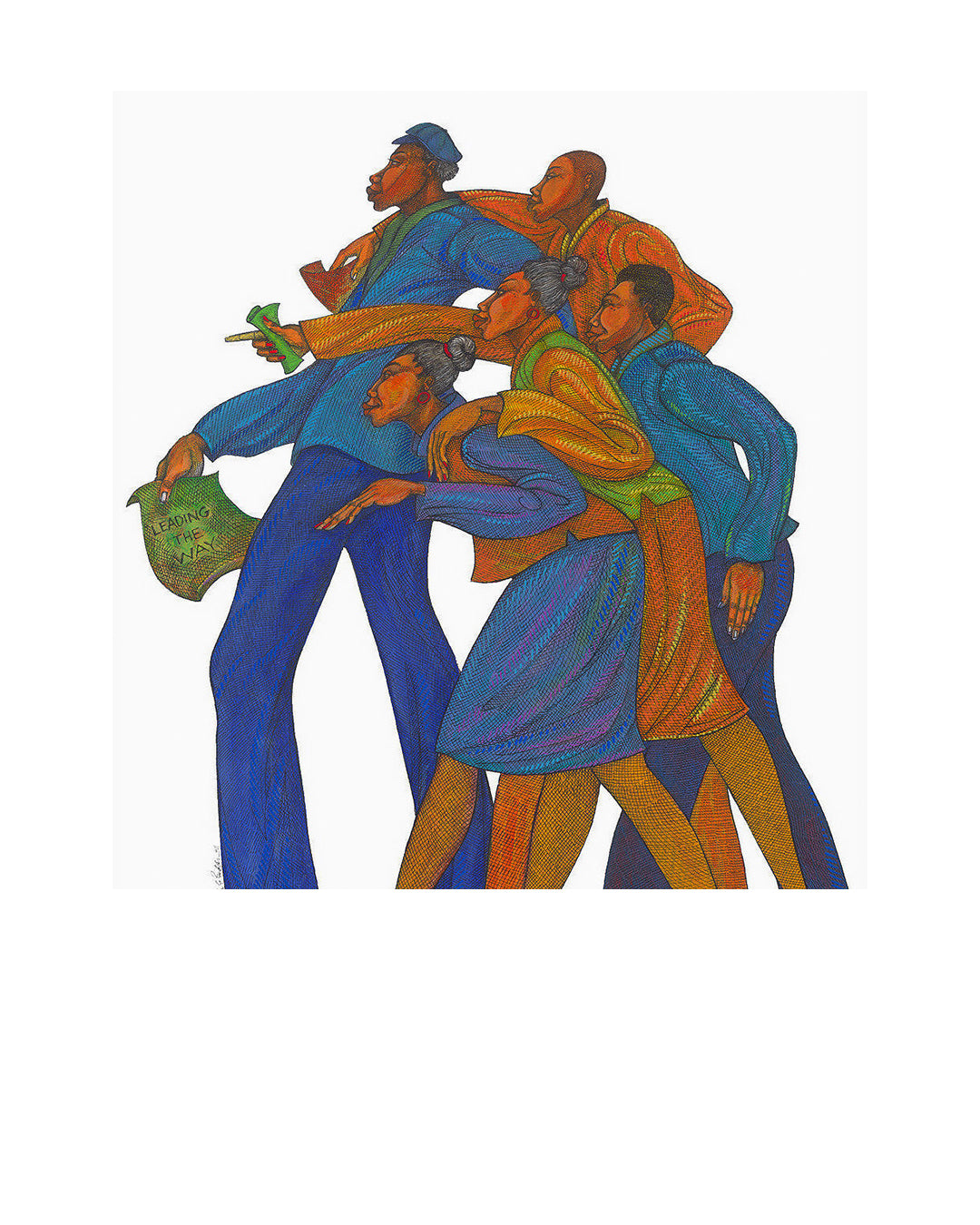 Leading The Way — original artwork by Charles A. Bibbs