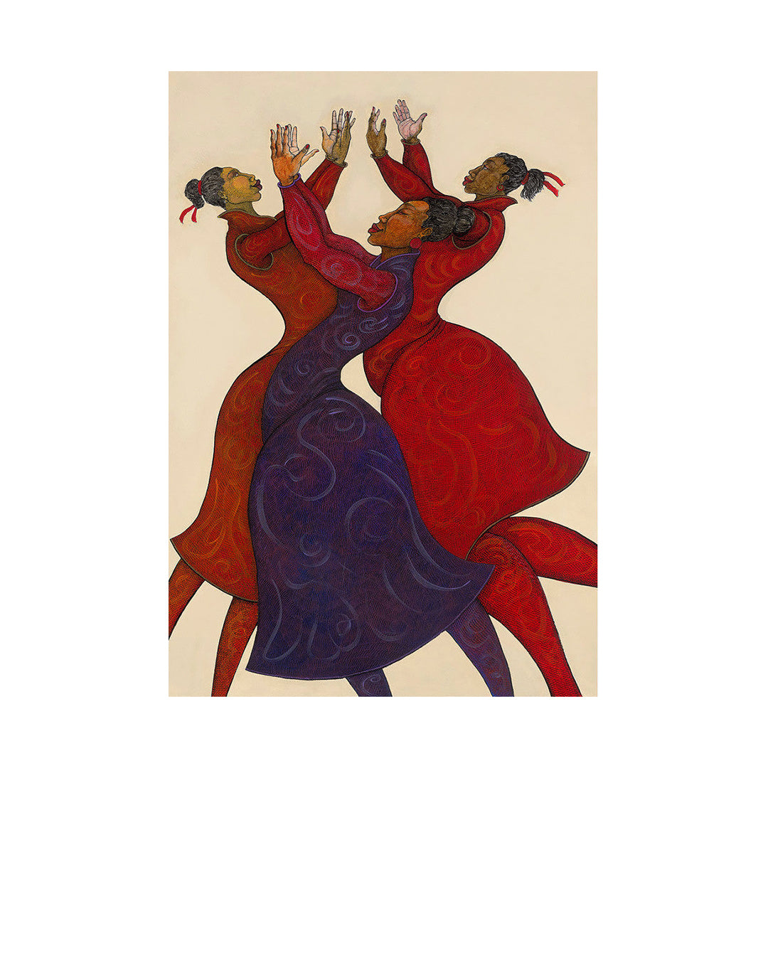 Praisin — original artwork by Charles A. Bibbs