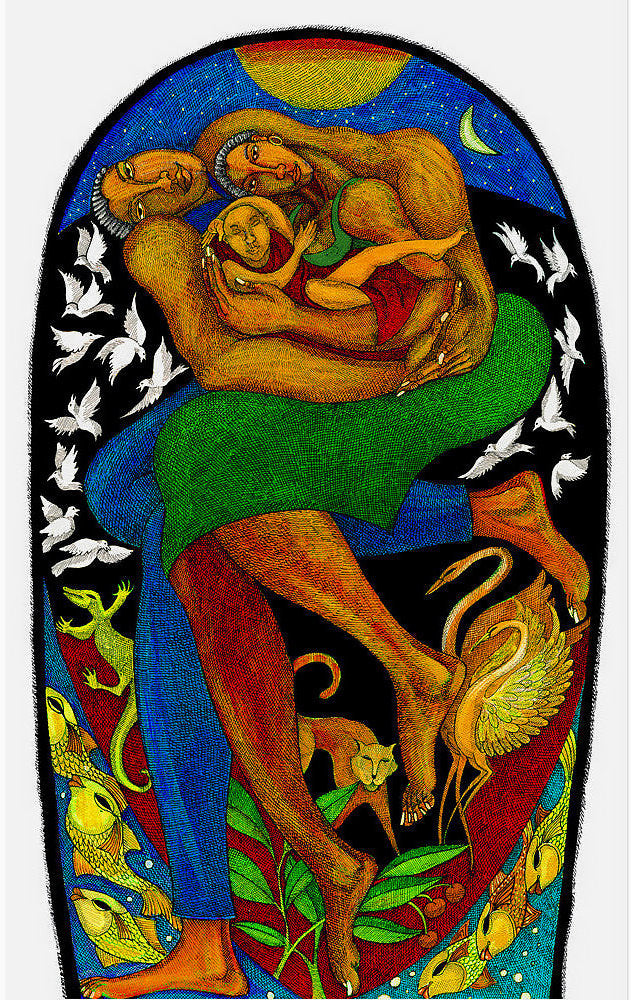 Detail of The Black Family by Charles A. Bibbs