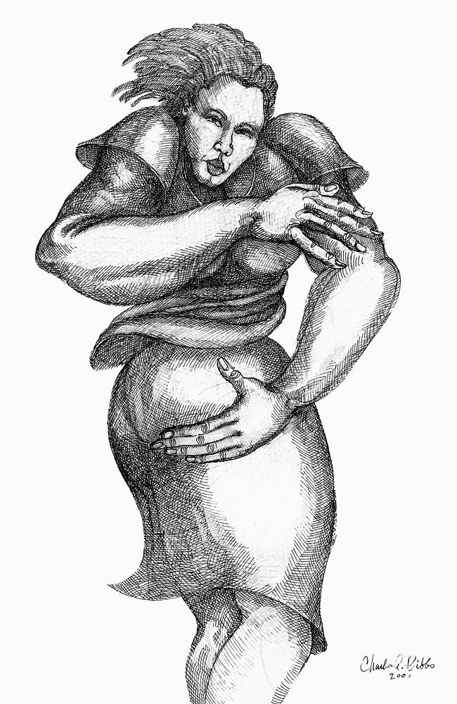 Detail of Dancing Big Bones by Charles A. Bibbs