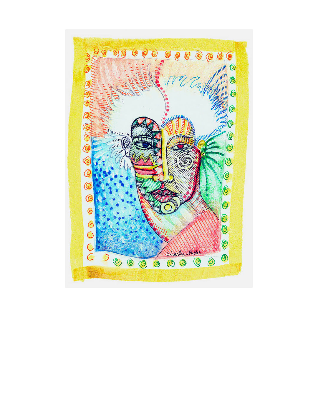 Red Eye Mask — original artwork by Charles A. Bibbs