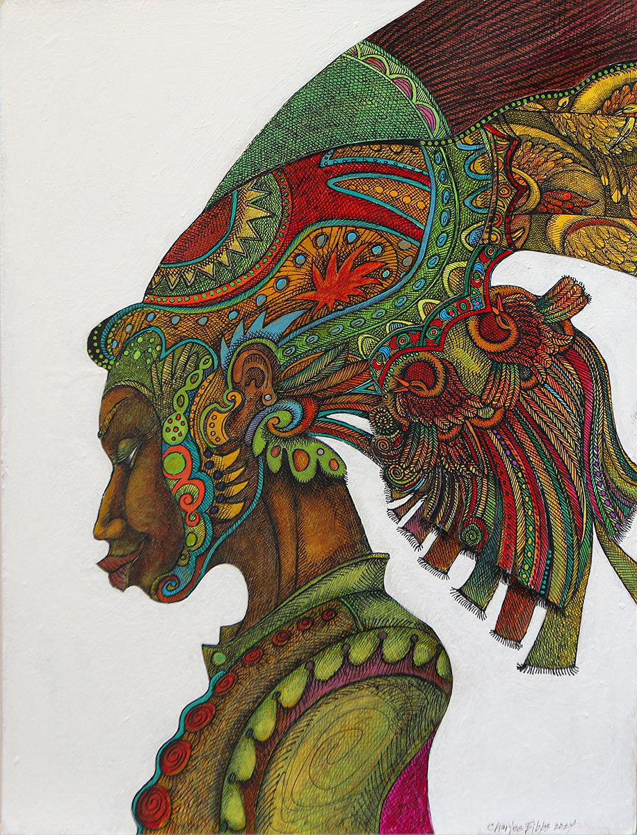 Detail of Hat Expression by Charles A. Bibbs