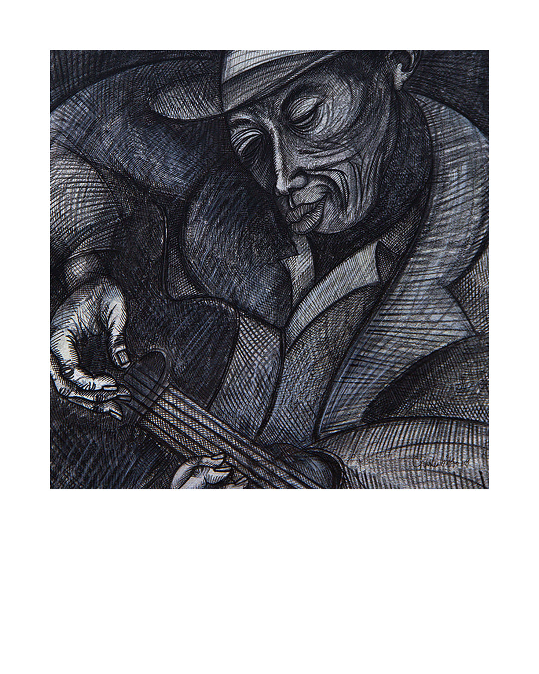 Mississippi Blues Man — original artwork by Charles A. Bibbs