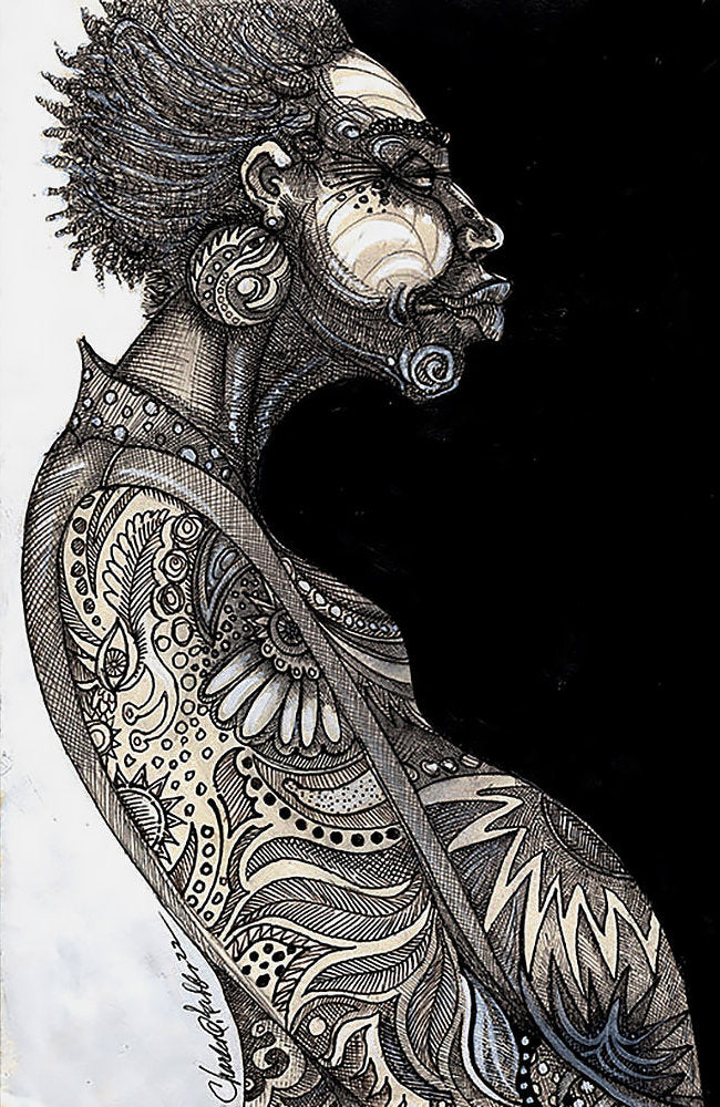 Detail of Facing The Darkness by Charles A. Bibbs